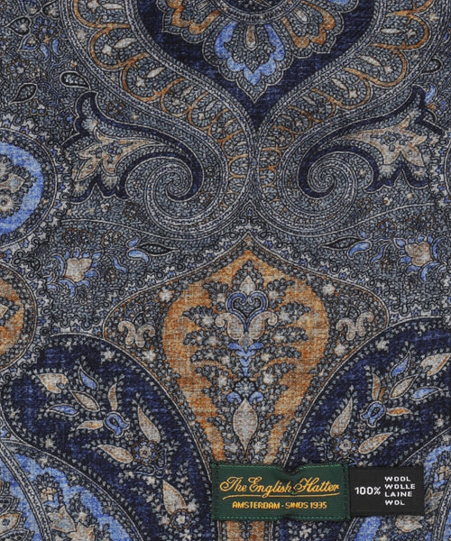 Thin wool scarf | Blue