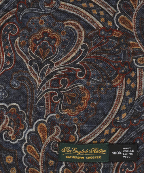 Thin wool scarf | Blue