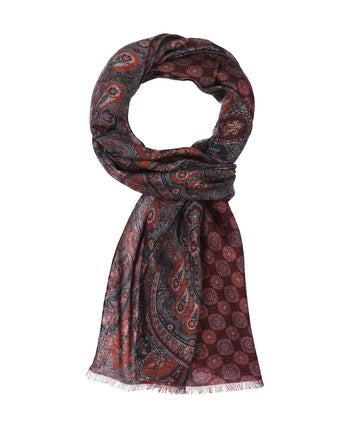 Dunne wollen sjaal | Rood