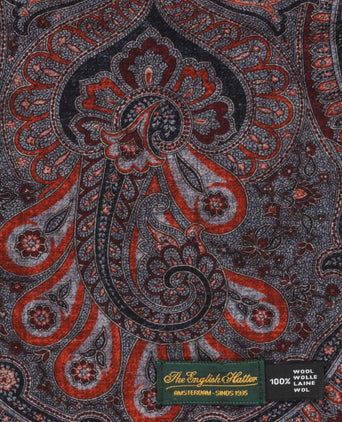 Dunne wollen sjaal | Rood