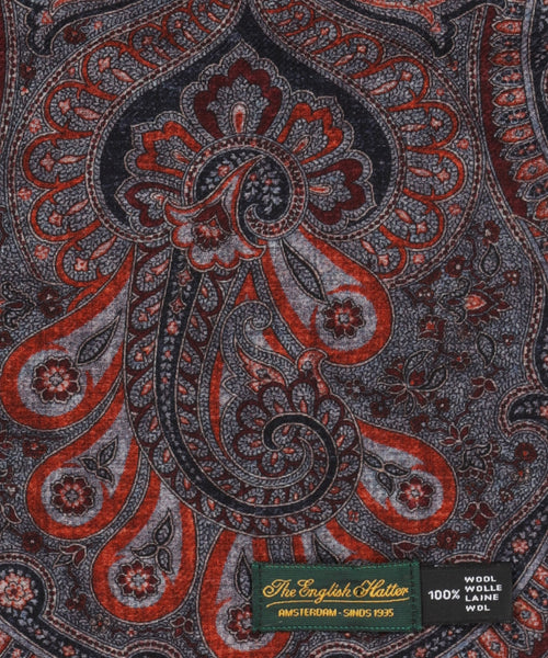 Thin wool scarf | Red