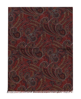 Dunne wollen sjaal | Rood