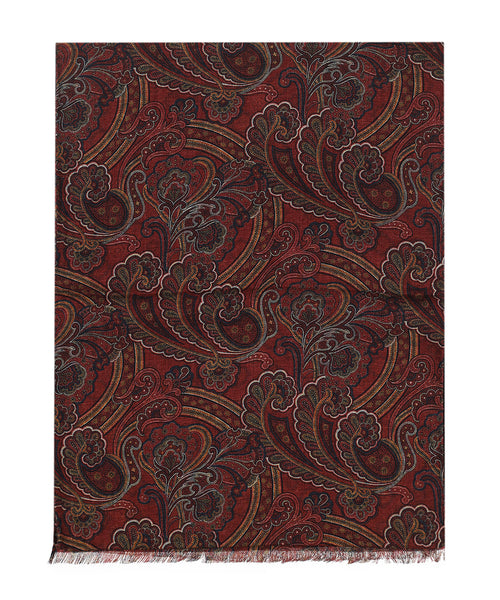 Thin wool scarf | Red