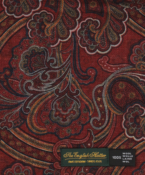 Thin wool scarf | Red