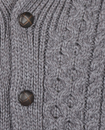 Knot Cable Cardigan from Ireland | Grey