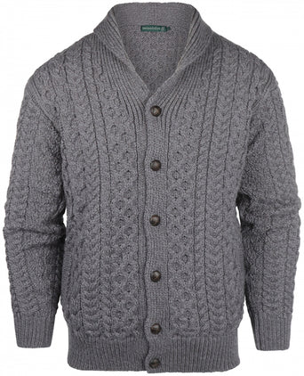 Knot Cable Cardigan from Ireland | Grey