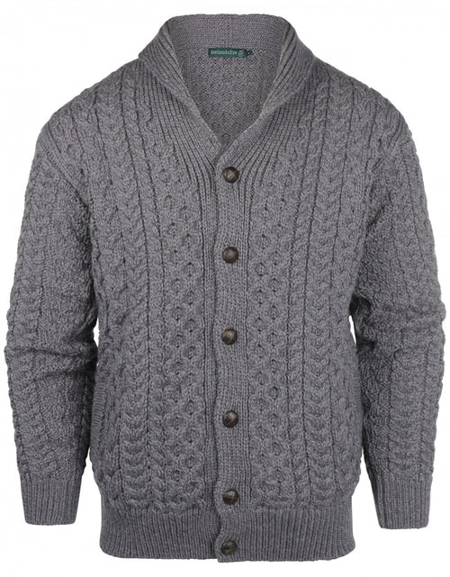 Knot Cable Cardigan from Ireland | Grey