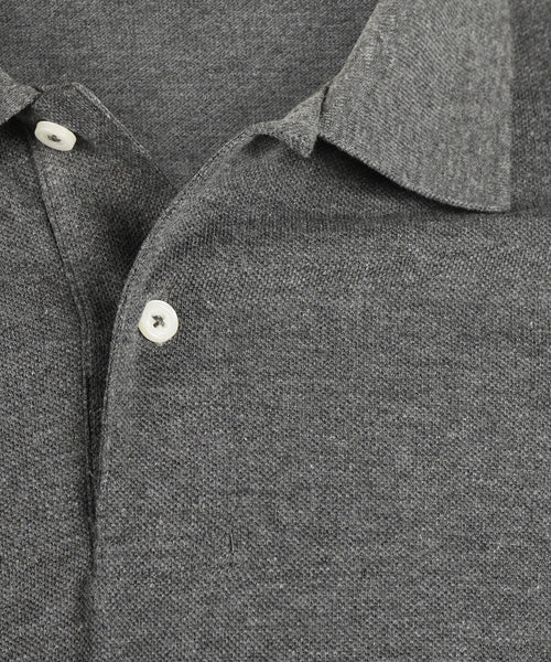 Polo pique short sleeve | Anthracite Grey