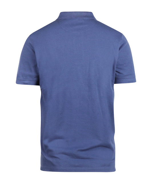 Kurzärmeliges Piqué-Poloshirt | Blau