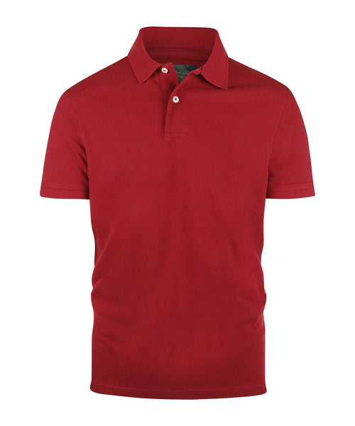Polo pique short sleeve | Bordeaux Red
