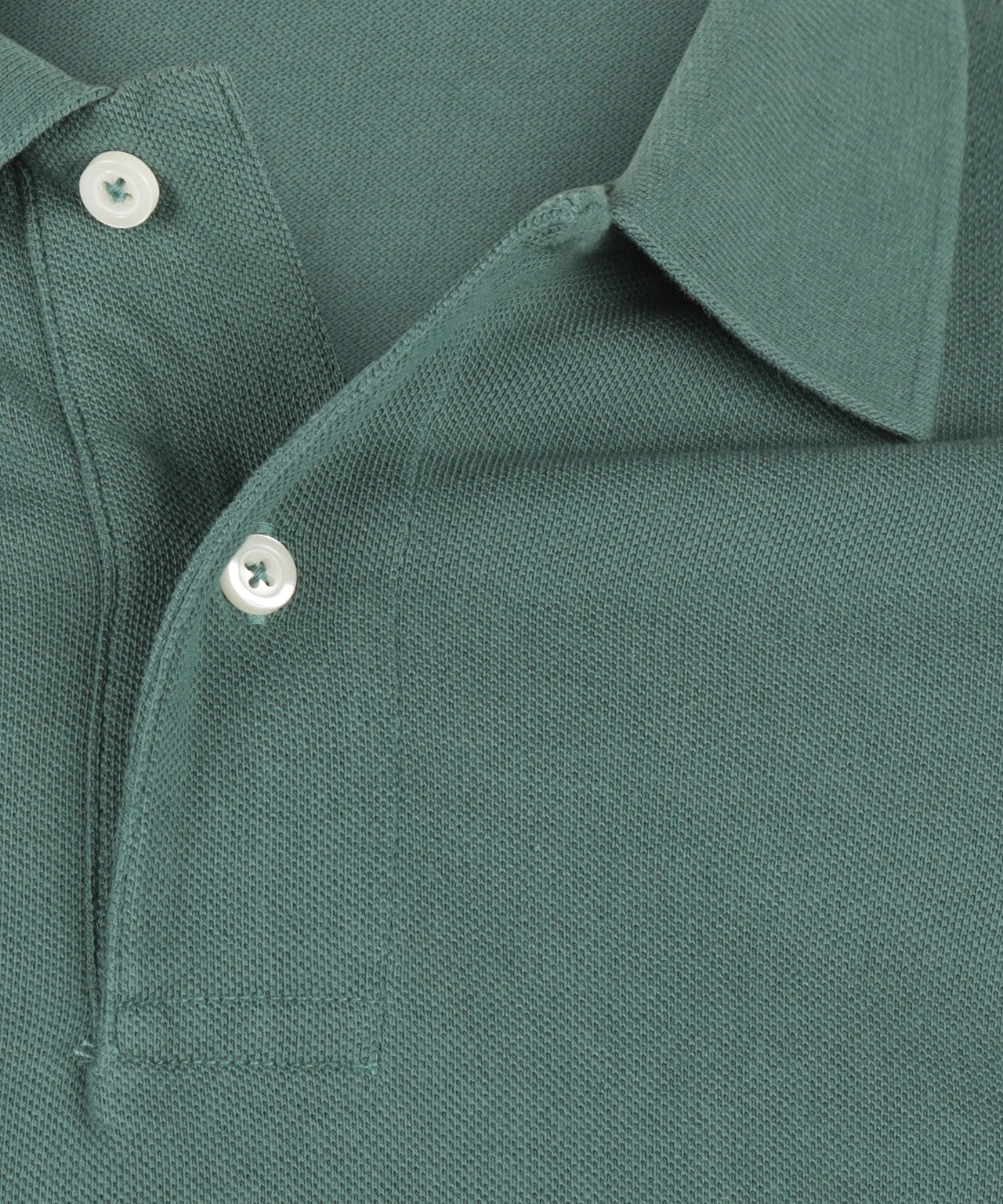 Kurzärmeliges Piqué-Poloshirt | Grün