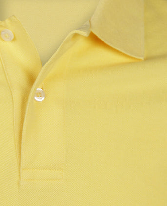 Polo pique short sleeve | Yellow