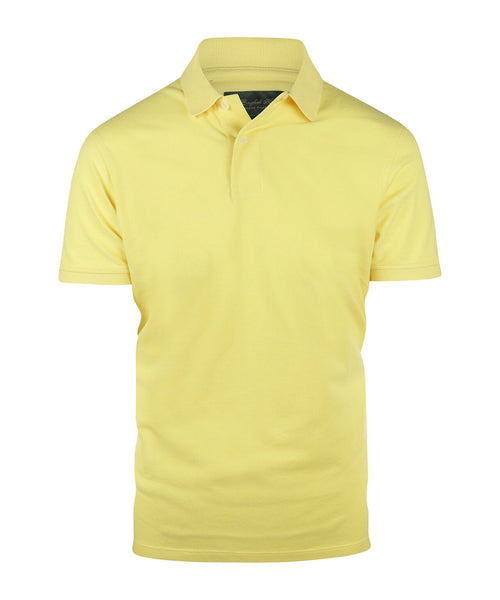 Polo pique short sleeve | Yellow