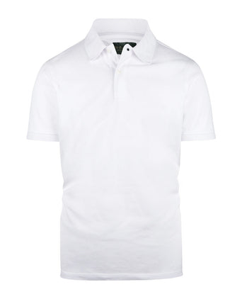 Polo pique short sleeve | White