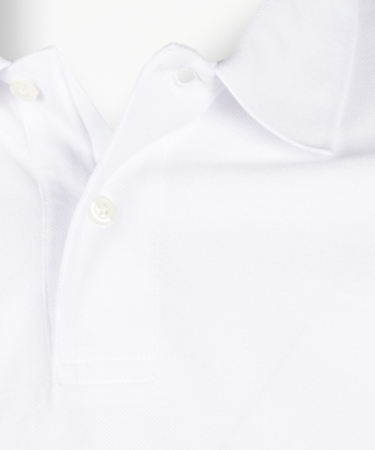 Kurzärmeliges Piqué-Poloshirt | Weiß