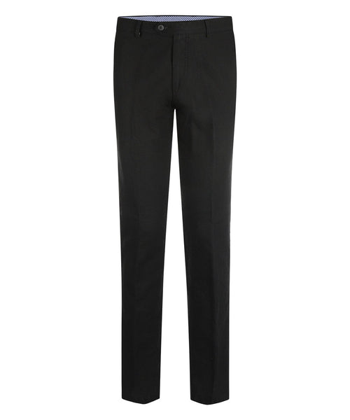 Chino Derby Linnen en Katoen | Zwart