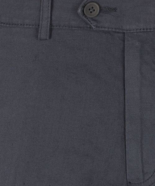Chino Derby Linen and Cotton | Navy Blue