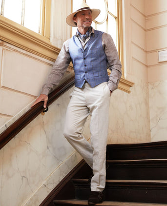 Chino Derby Linen and Cotton | Brown