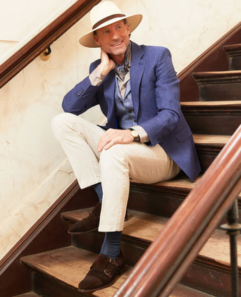 Chino Derby Linen and Cotton | Brown