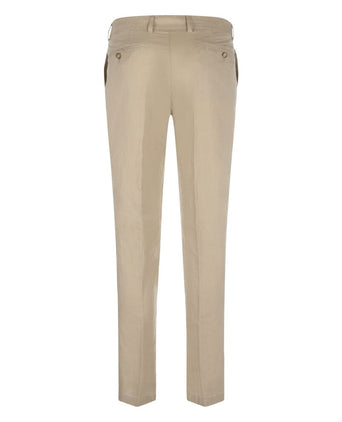 Chino Derby Linen and Cotton | Brown