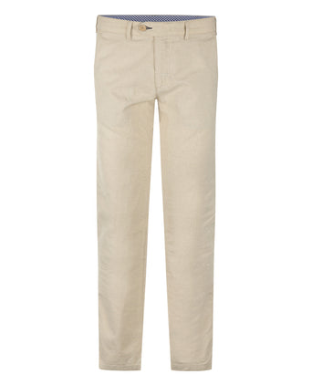 Chino Derby Linnen en Katoen | Bruin