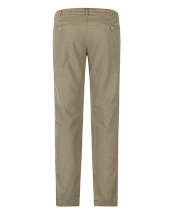 Chino Derby Linnen en Katoen | Groen