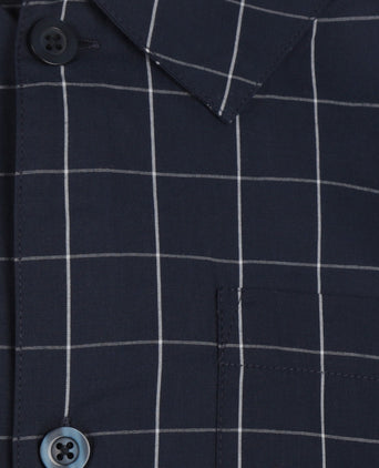 Pyjama set poplin cotton | Blue