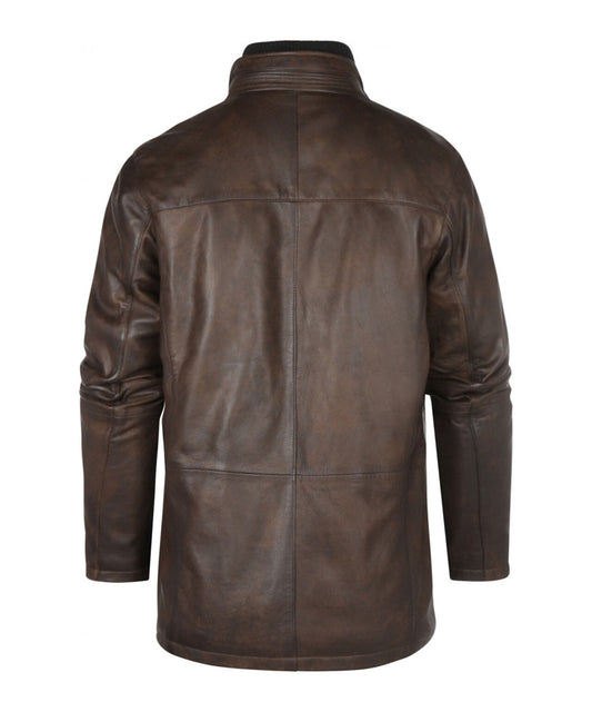 Lederjacke mit Futter | Braun
