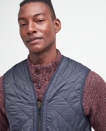 Barbour Polarquilt Zip-in Liner Bodywarmer | Navy Blauw