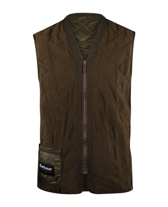 Barbour Polarquilt Zip-in Liner Bodywarmer | Olive