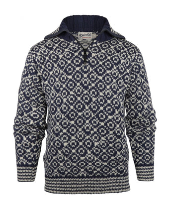 Trui Svalbard hoge rits | Navy Blauw