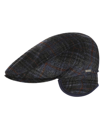 Tweed Cap met Oorflappen | Blauw