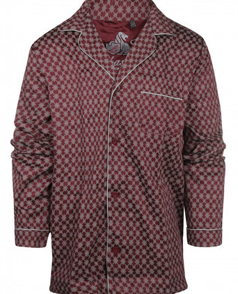 Pyjama set katoen | Bordeaux Rood