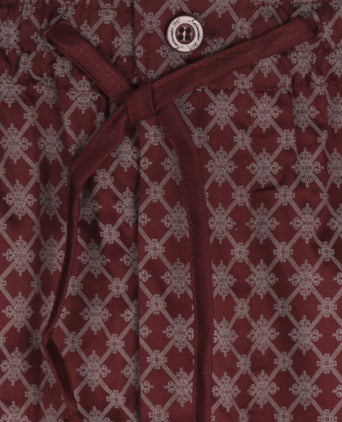 Pyjama set katoen | Bordeaux Rood