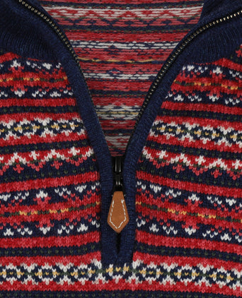 Polo Pullover FairIsle | Denim Blue