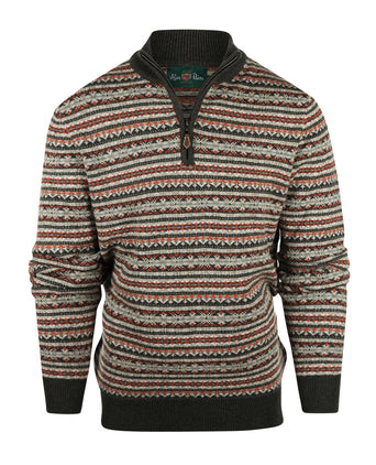 Polo Pullover FairIsle | Groen