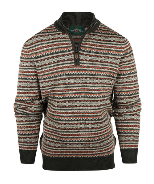 Polo Pullover FairIsle | Groen