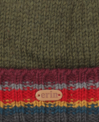 Muts Wol Fleece Lining | Groen