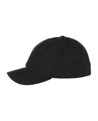 Stetson Baseball Cap Cotton | Zwart
