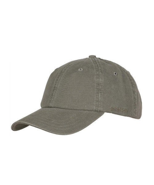 Stetson Baseball Cap Cotton | Olijf Groen