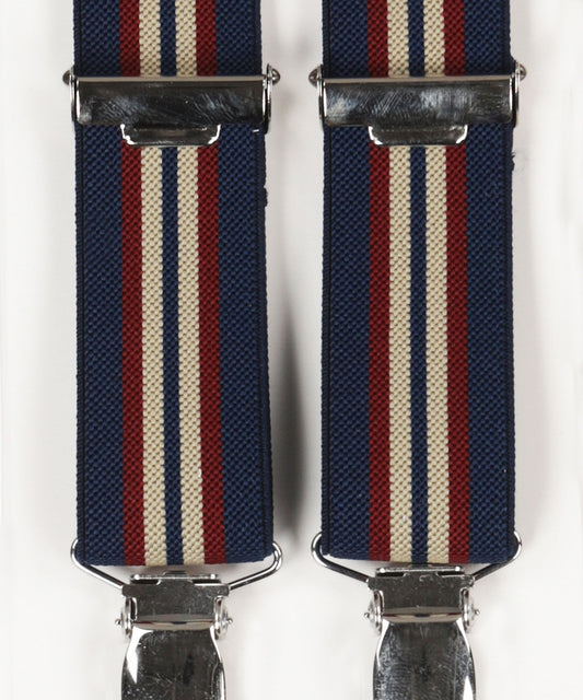 Narrow Braces with Clips | Blue