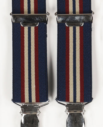 Narrow Braces with Clips | Blue