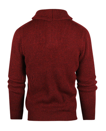 William Lockie Pullover Shawl Kraag | Red Velvet