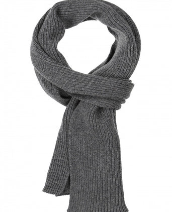 WL Cashmere Rib Sjaal | Grijs