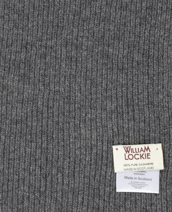 WL Cashmere Rib Scarf | Grey