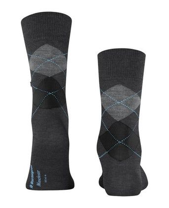 Manchester men's socks | Anthracite Mel.