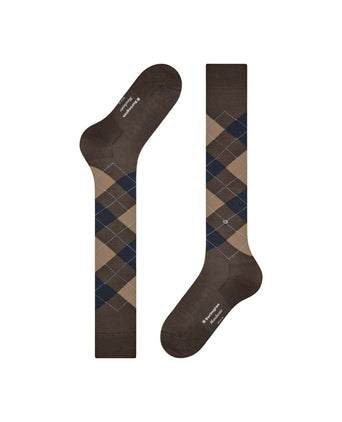 Manchester Men's Knee Socks | Brown