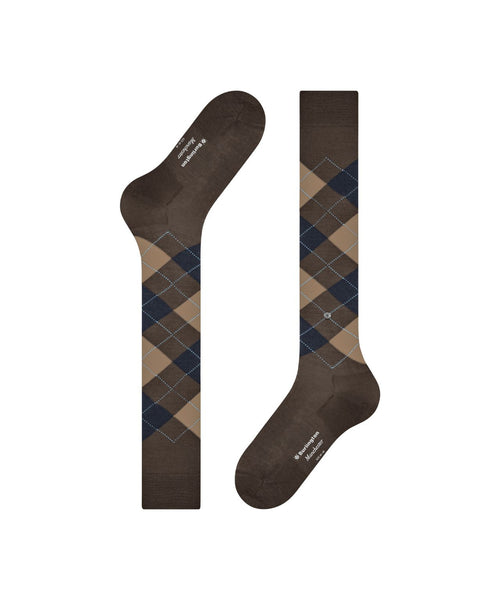 Manchester Men's Knee Socks | Brown