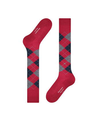 Manchester heren kniekousen | Rood