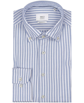 Overhemd Wide Spread | Blauw